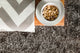 Blossom Contemporary Area Rug, Charcoal, 7'x10'