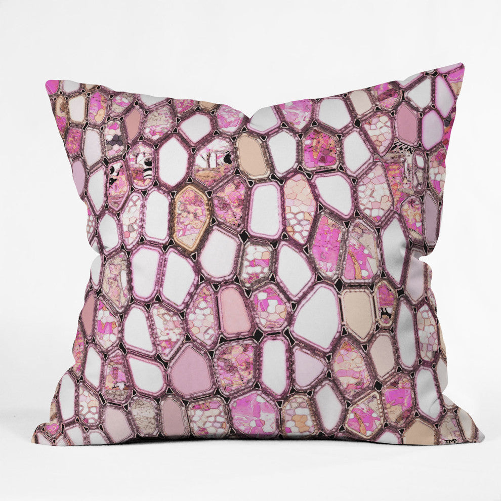 Deny Designs Ingrid Padilla Pink Cells Outdoor Throw Pillow
