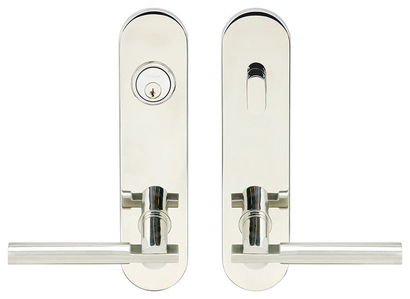 LA251 Sequoia Lever Tubular Entry Single Cylinder, 2-3/4"Backset, SS LH