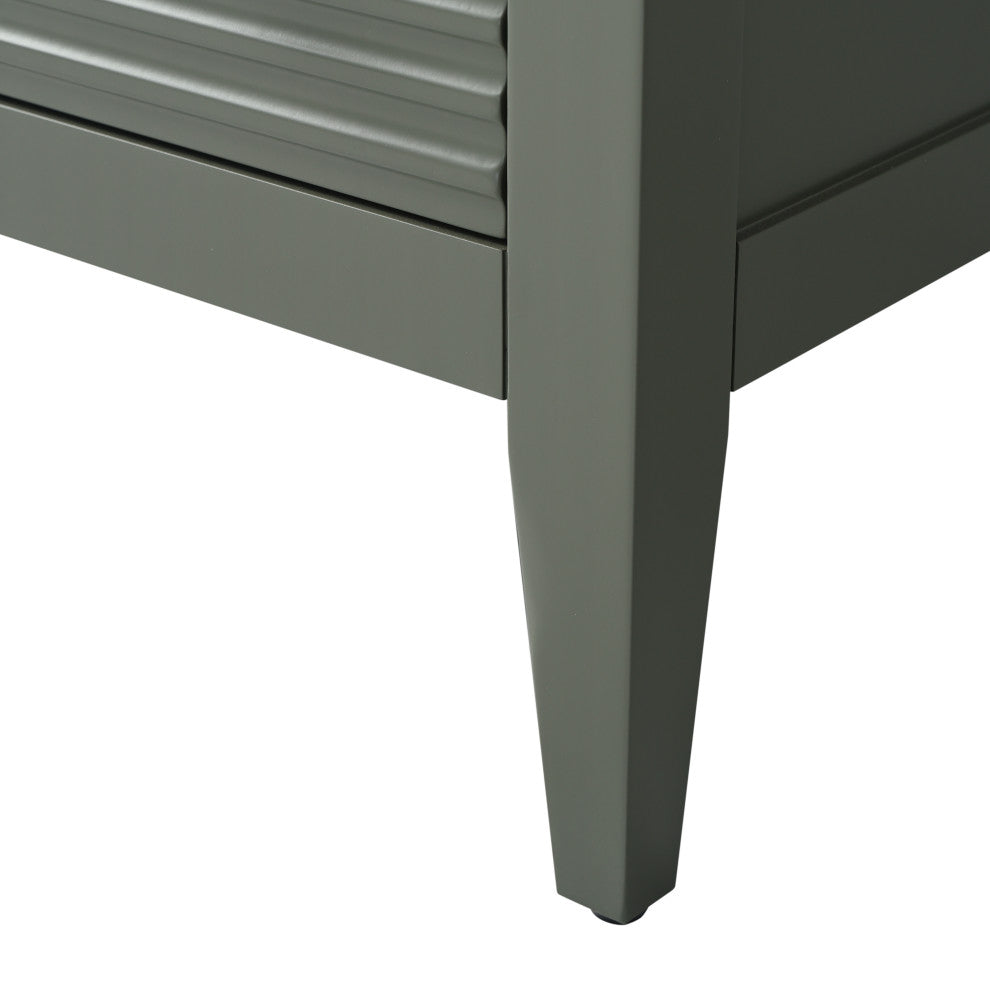 Vanity Art Freestanding Vanity, Vintage Green, 60", Single Sink, Matte Black