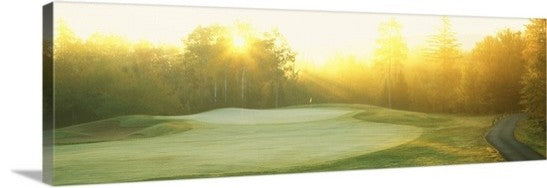 "Sunrise Golf Course ME" Canvas Art, 60"x20"x1.25"