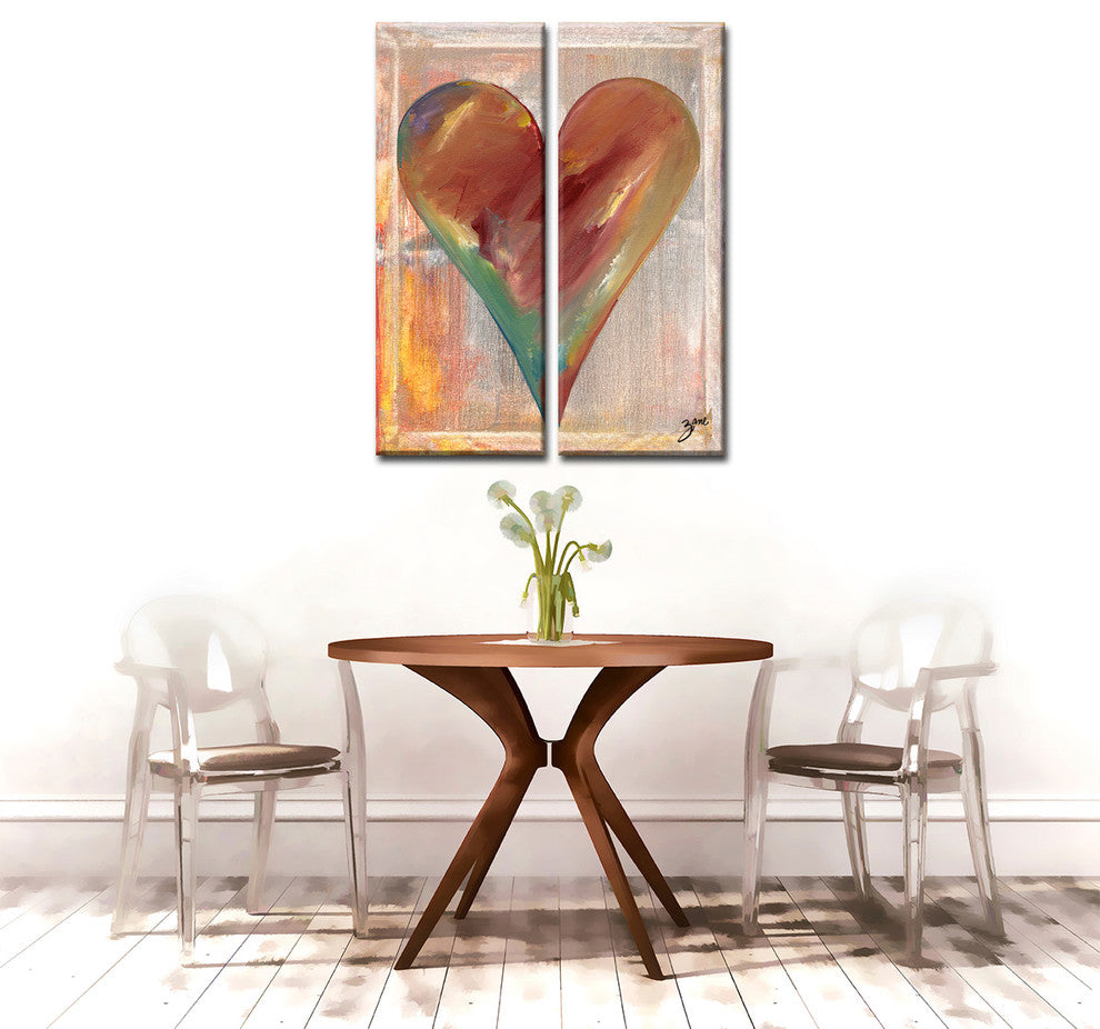 Heartwork "Carter" 2-Piece Canvas Art Set, 30"x12"