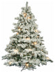 Vickerman A806369 Flocked Alaskan Pine Artificial Christmas Tree Clear Lights