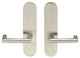 Stuttgart Lever, Tubular Full Dummy Pair, Satin Stainless Steel, Right Hand