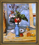 Paul Cezanne The Blue Vase Framed Premium Canvas Print, 16"x20"