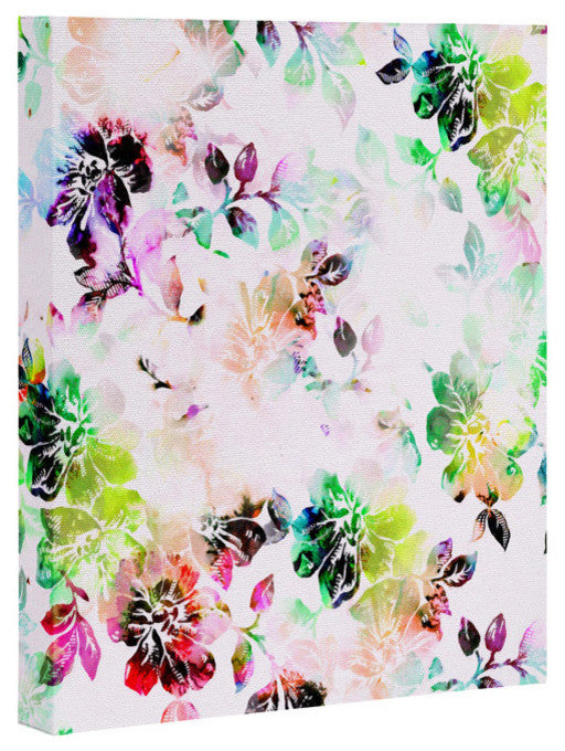 Deny Designs Cayenablanca Romantic Flowers Art Canvas