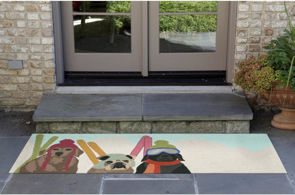 Frontporch Ski Patrol Indoor/Outdoor Rug Multi 1'8"x2' 6"