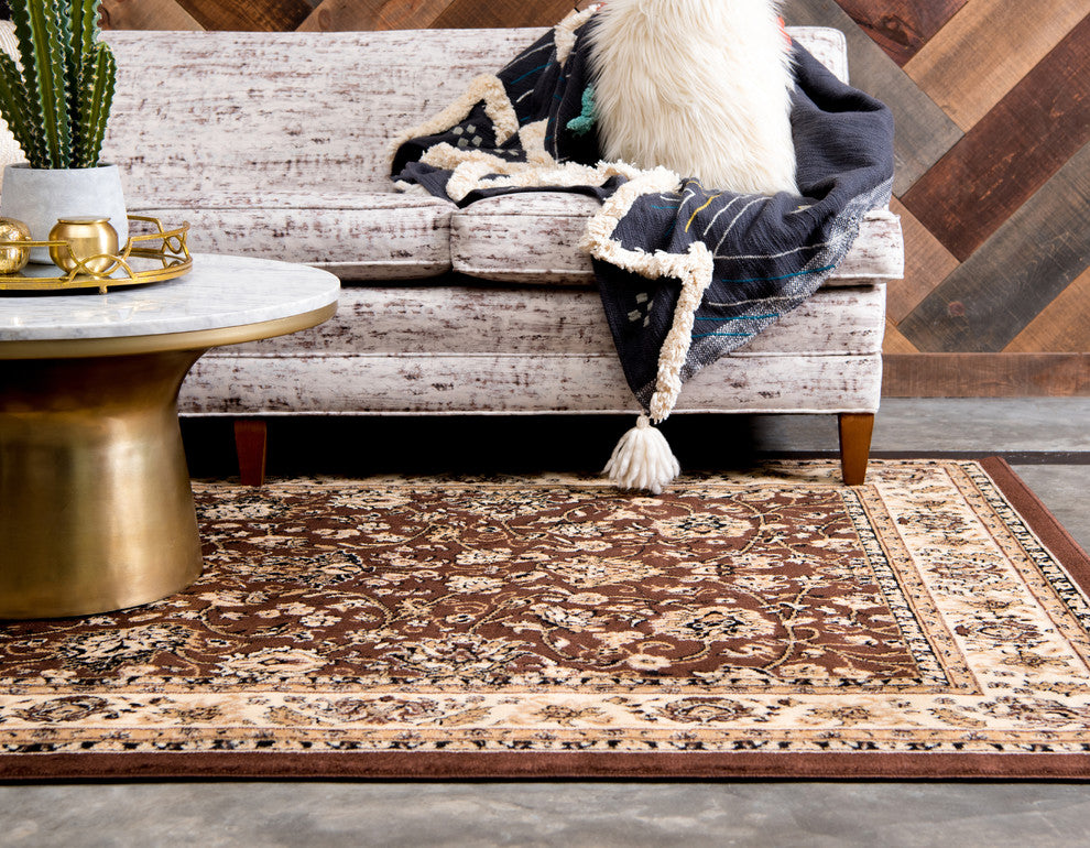 Unique Loom Brown Washington Sialk Hill 2' 2 x 3' 0 Area Rug