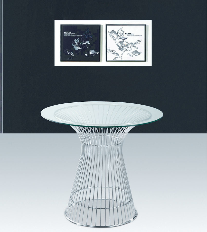 Modern Classics Libo Dining Table 36", Clear