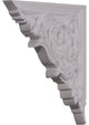 8 5/8"W x 6 1/4"H x 5/8"D Flower Stair Bracket, Left