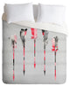 Deny Designs Iveta Abolina Coral Feathers Duvet Cover - Lightweight