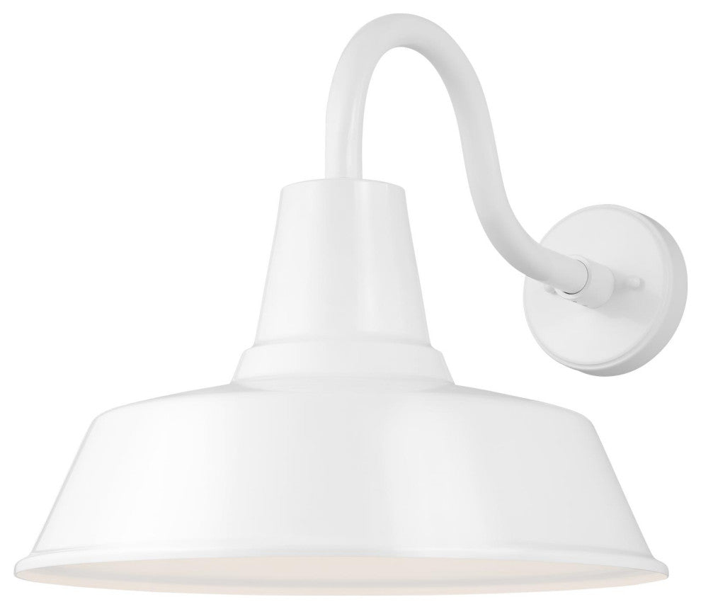 Barn Light Extra Large One Light Outdoor Wall Lantern, White