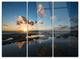 "Sunset at La Perhouse Beach" Metal Wall Art, 3 Panels, 36"x28"