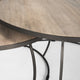 Clapp Round Light Brown Nesting Coffee Tables, Set of 2