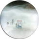 Morning Fog At Sunrise, Landscape Photo Disc Metal Wall Art, 23"