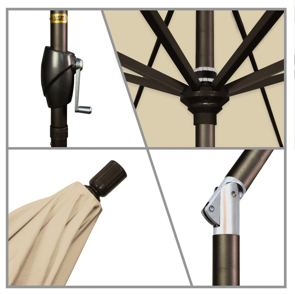 Aluminum Outdoor Umbrella, Beige