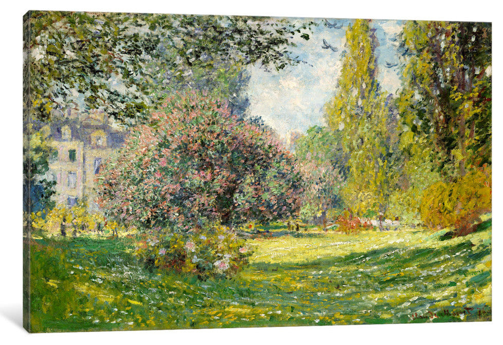 "The Parc Monceau" Wrapped Canvas Art Print, 26x18x1.5
