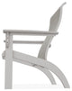 Adirondack Sling Outdoor Adirondack Armchair, Smoke/Warm Gray