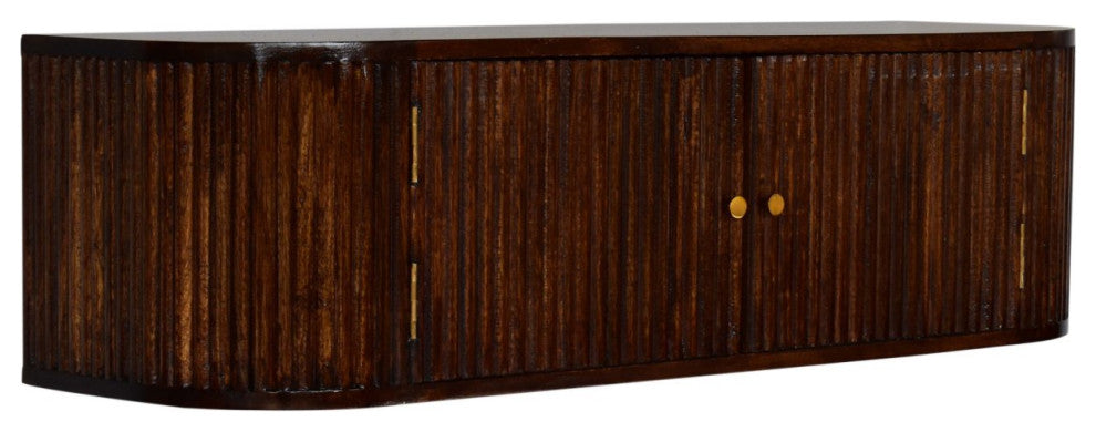 Artisan Furniture Solid Wood Chunky Chestnut Floating Bedside