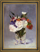 Edouard Manet Flowers in a Crystal Vast Framed Premium Canvas Print, 21"x28"