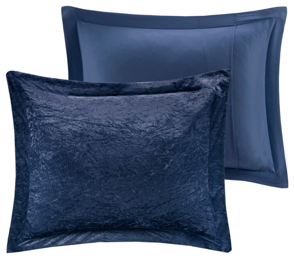 Intelligent Design Felicia Crushed Velvet 4-Piece Comforter Set