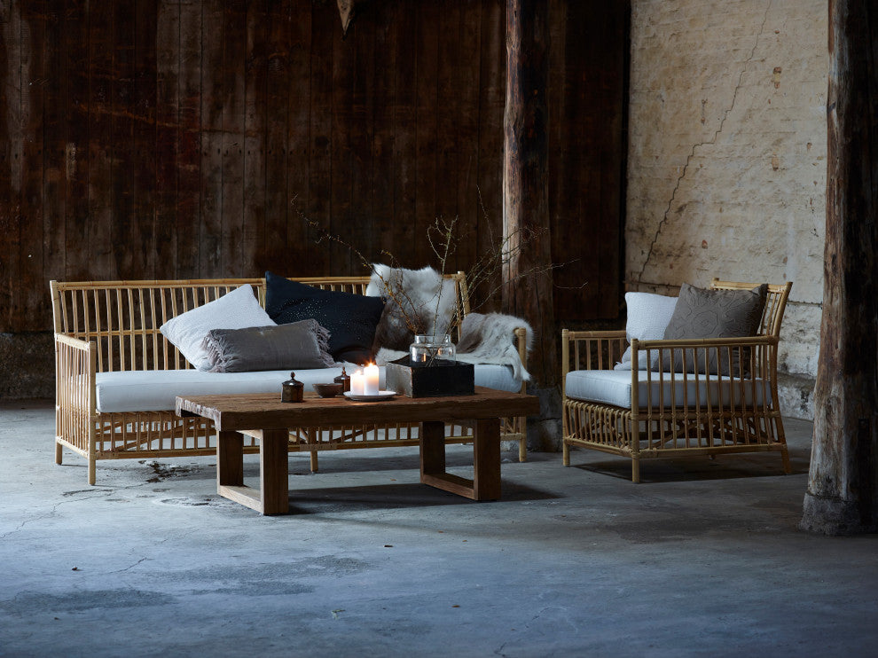 Alexander Teak Coffee Table, 51x26", Natural