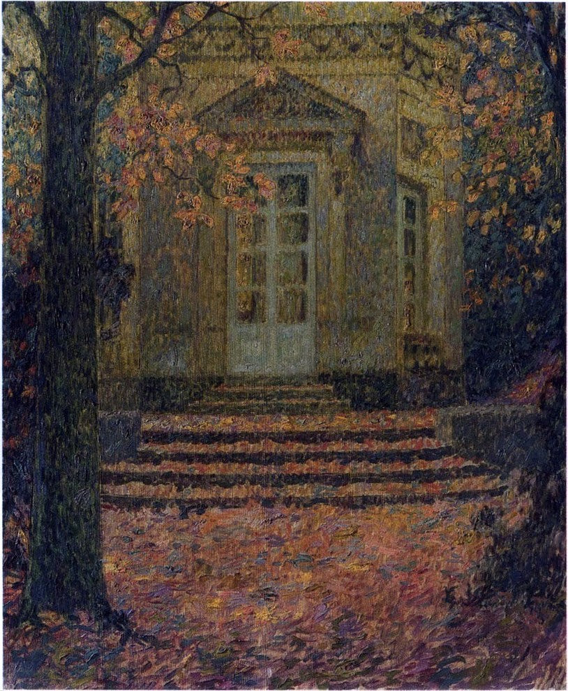 Henri Le Sidaner Pavilion of Music in Autumn - 20" x 25" Premium Canvas Print