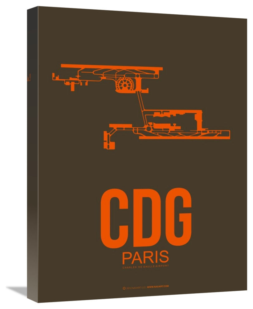 "CDG Paris Poster 3" Fine Art Print