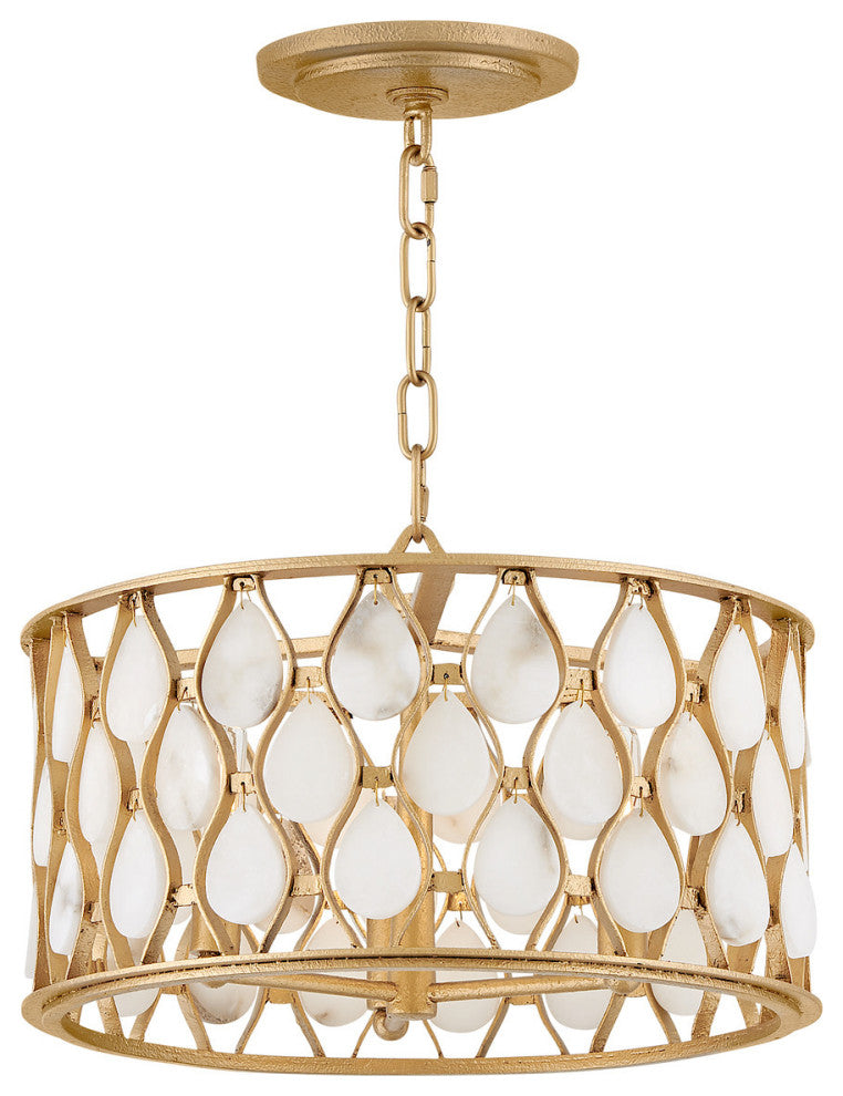 Fredrick Ramond Estie Medium Convertible Semi-Flush Mount, Piastra Gold