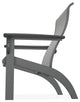 Adirondack Sling Outdoor Adirondack Armchair, Alloy/Graphite
