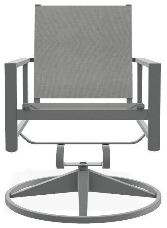 Tribeca Sling Outdoor Swivel Rocker, Alloy/Graphite