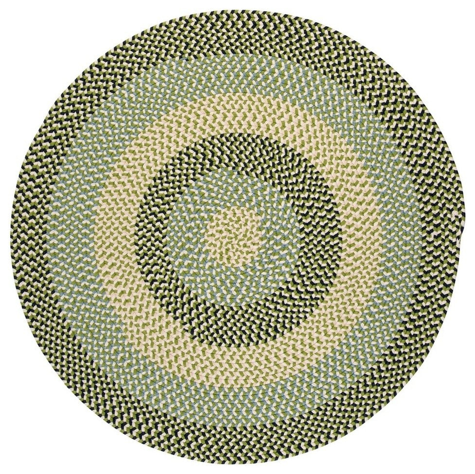 Colonial Mills Carousel OU59 Neon Navy Indoor/Outdoor Area Rug, Round 10'x10'