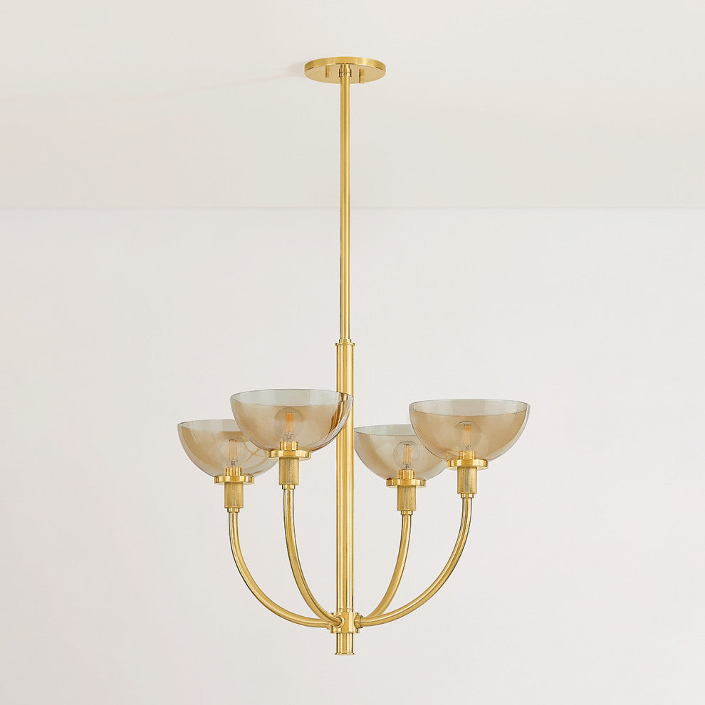 Mitzi Eva Chandelier Aged Brass