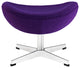Modern Contemporary Living Room Wool Ottoman Purple