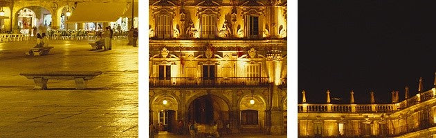 "Plaza Mayor Castile & Leon Salamanca Spain" Canvas Art, 36"x12"x1.25"