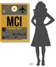 "MCI Kansas City Luggage Tag 1" Fine Art Print