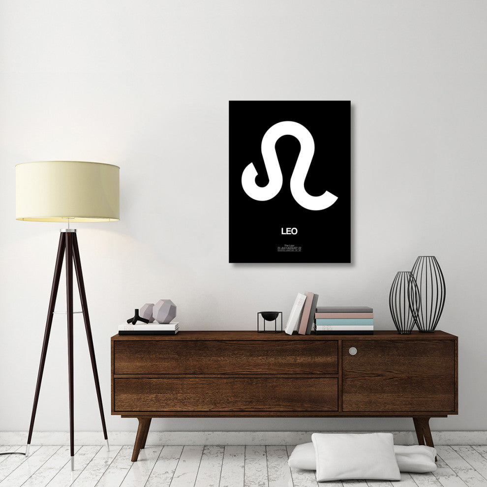 "Leo Zodiac Sign White" Fine Art Print
