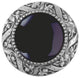 Victorian Jewel Knob Antique Brass, Blue Sodalite Natural Stone, Antique Pewter,