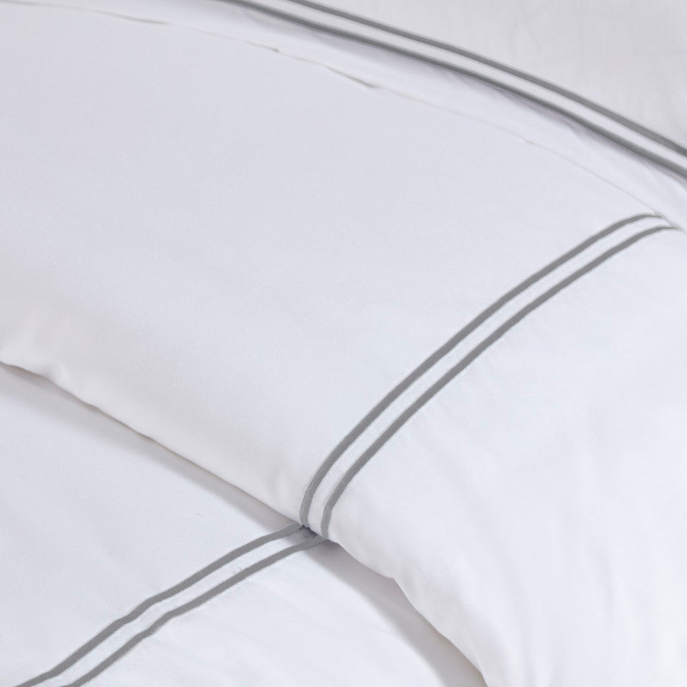 Madison Park Signature 500 Thread Count 100% Cotton Sateen Duvet Cover Set