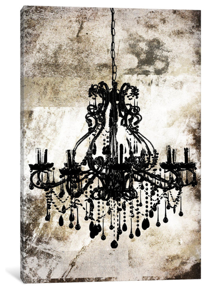 "Black Chandelier Gallery" by iCanvas, 18x12x1.5"