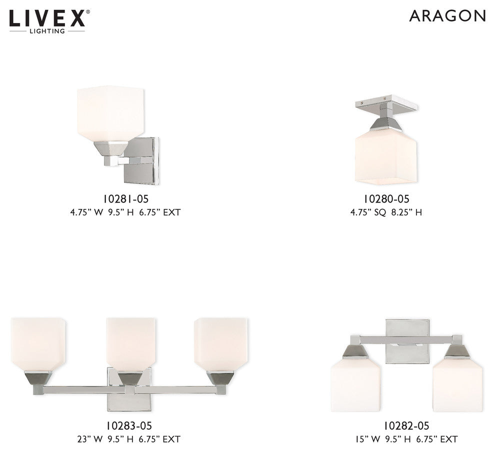Livex Lighting Polished Chrome 3-Light Bath Vanity