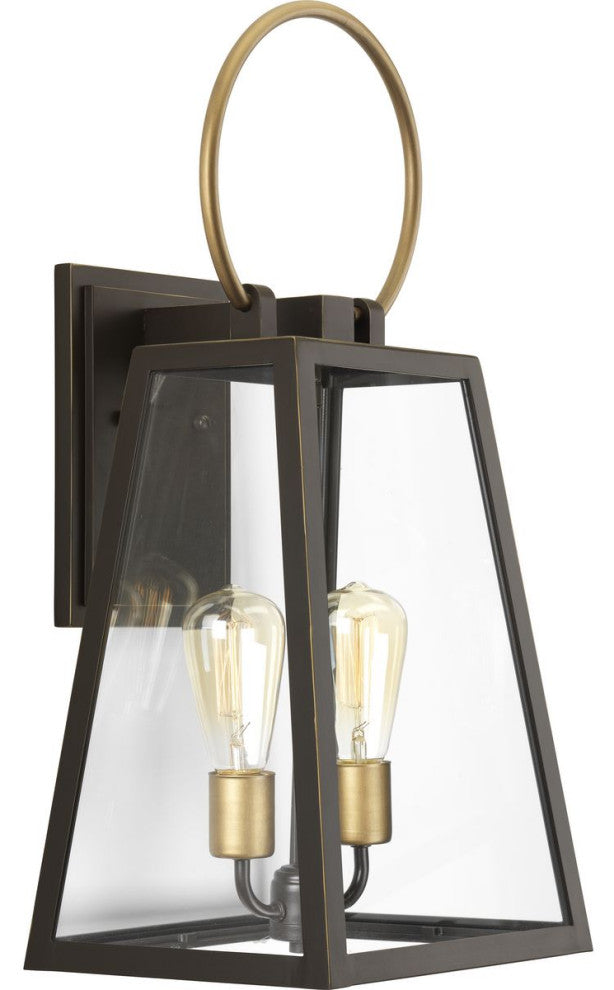 Progress Barnett Wall Large Lantern P560079-020, Antique Bronze