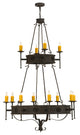 48W Lorenzo 12 LT Two Tier Chandelier