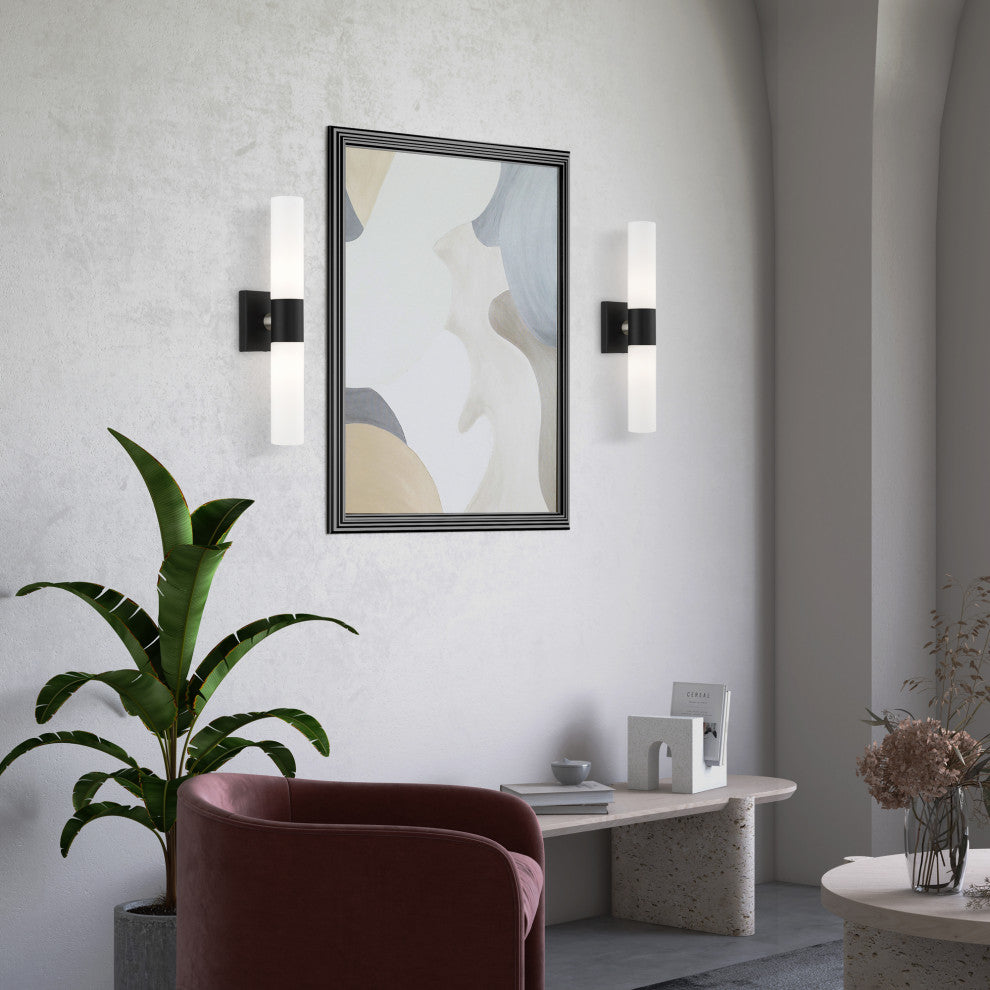 Livex Lighting Black ADA 2-Light Vanity Sconce