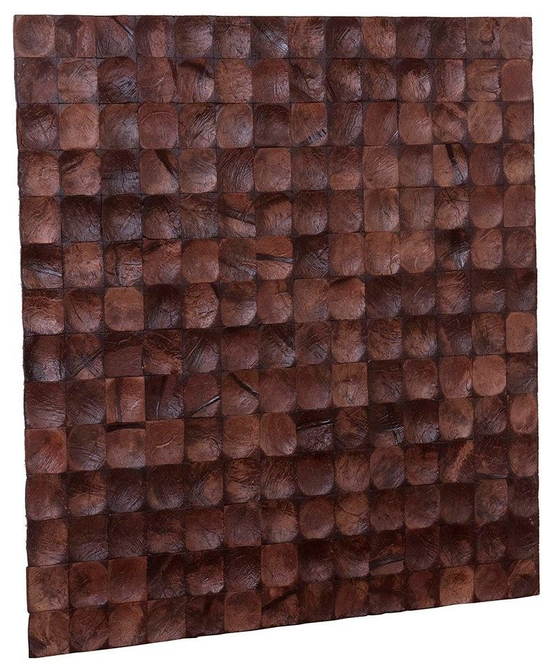 East at Main Brown Bliss Coconut Shell Wall Tile