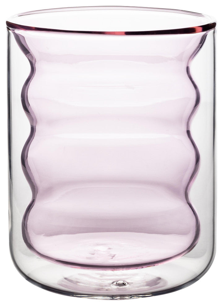 Waves Blush Water Glass, Set of 4