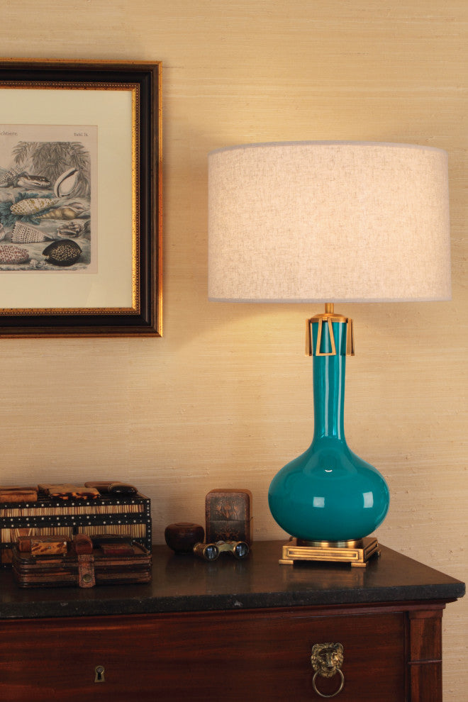 Athena Table Lamp, Peacock