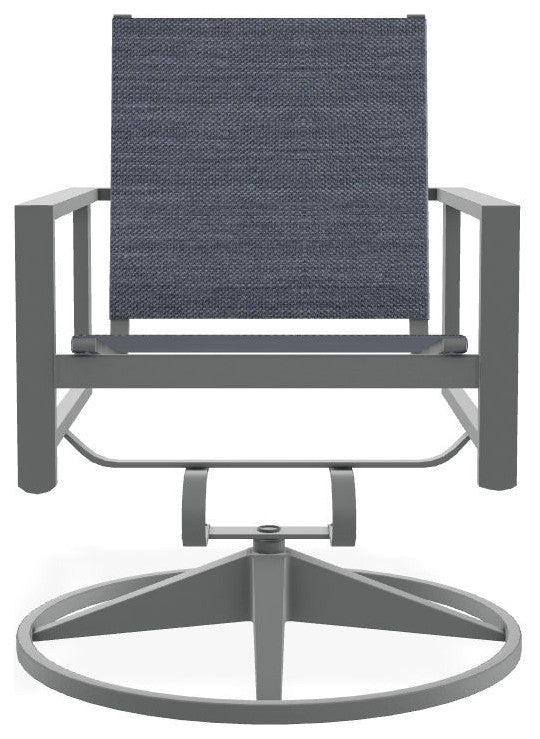 Tribeca Sling Outdoor Swivel Rocker, Augustine Denim/Graphite