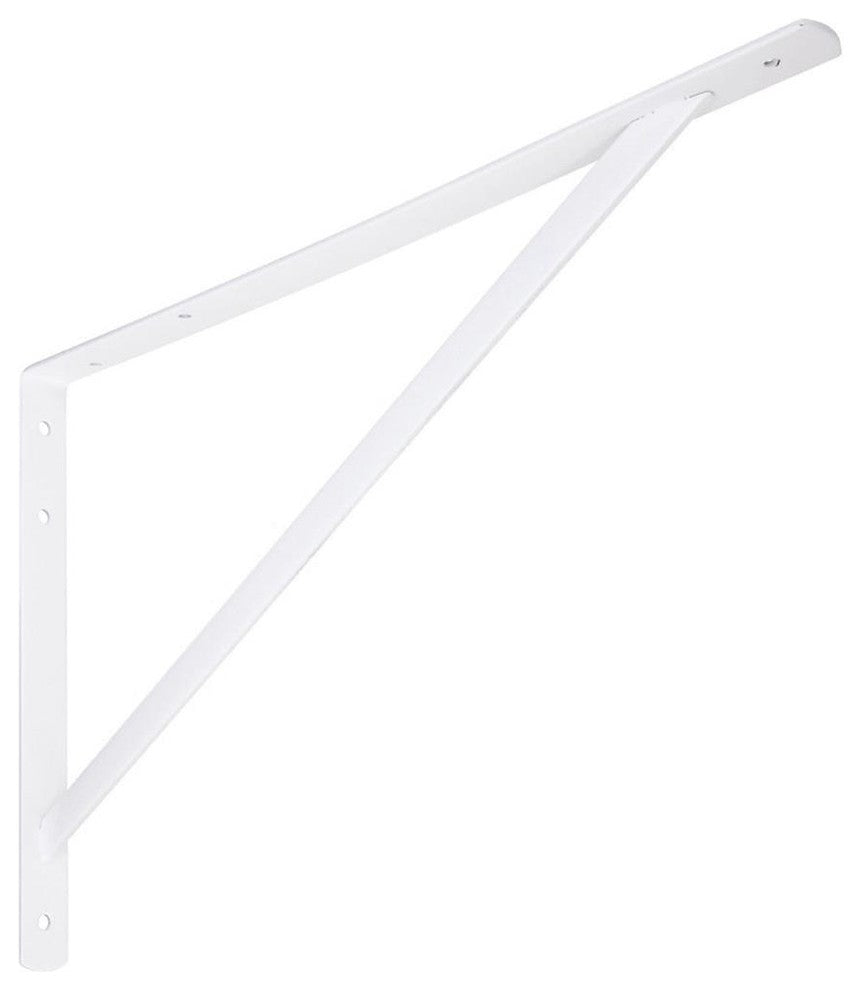 National Hardware® N260-604 Super Strength Shelf Bracket, 20", White