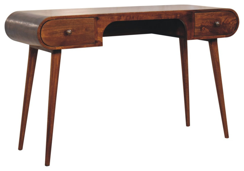 Artisan Furniture Solid Wood Chestnut London Arch Writing Desk